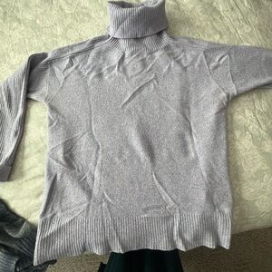 Women's purple Turtleneck Sweater
